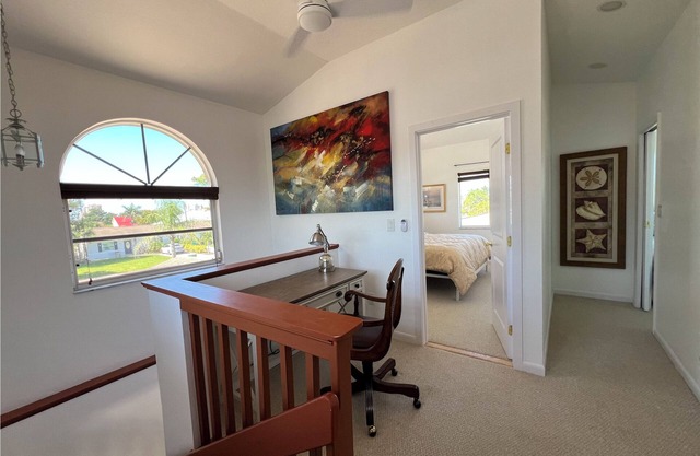 Spacious apartment on two floors with beautiful sunset views.