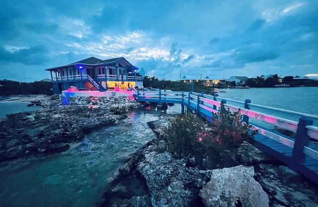 Villa Patina—True TC Islands style with private dock and beach on Chalk Sound